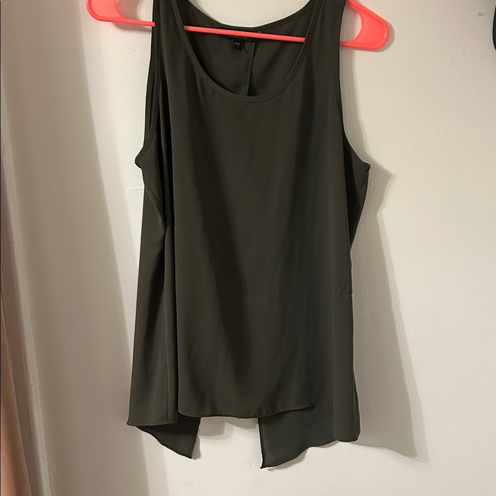 Express Olive Green Sleeveless Top